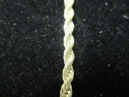 18" Sterling Silver Rope Chain