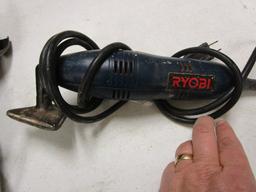 Angle Grinder, Ryobi Triangular Detail Sander, Porter Cable Cutout Tool and