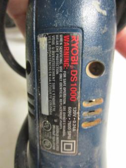 Angle Grinder, Ryobi Triangular Detail Sander, Porter Cable Cutout Tool and