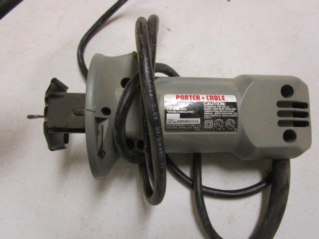 Angle Grinder, Ryobi Triangular Detail Sander, Porter Cable Cutout Tool and