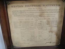 Antique Weston Polyphase Wattmeter