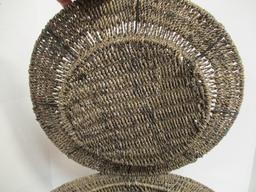 Set of 8 - 16" Woven Chargers. For 10" Plates.