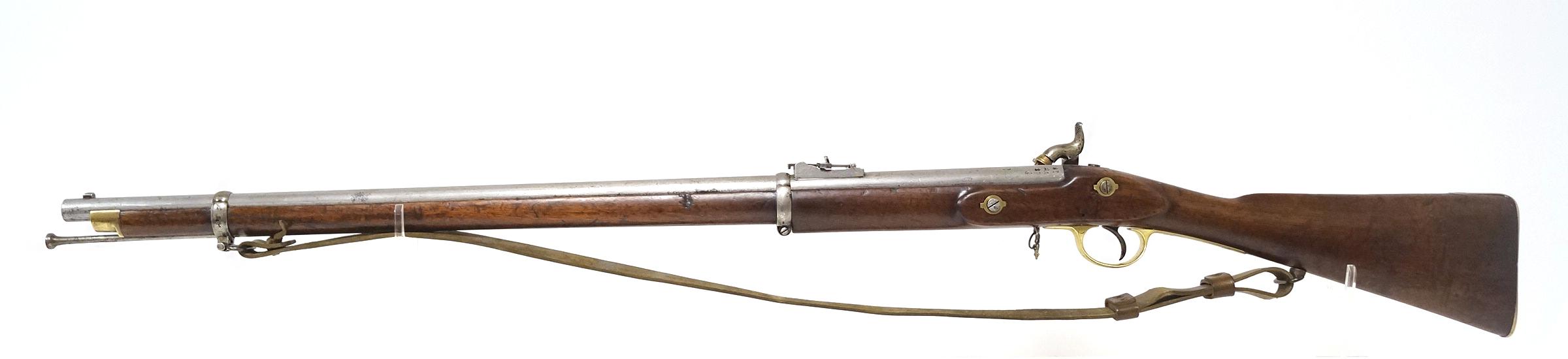 Antique Original English Pattern 1853 Enfield Two-Band Crown/VR Tower 1855 Rifle-Musket