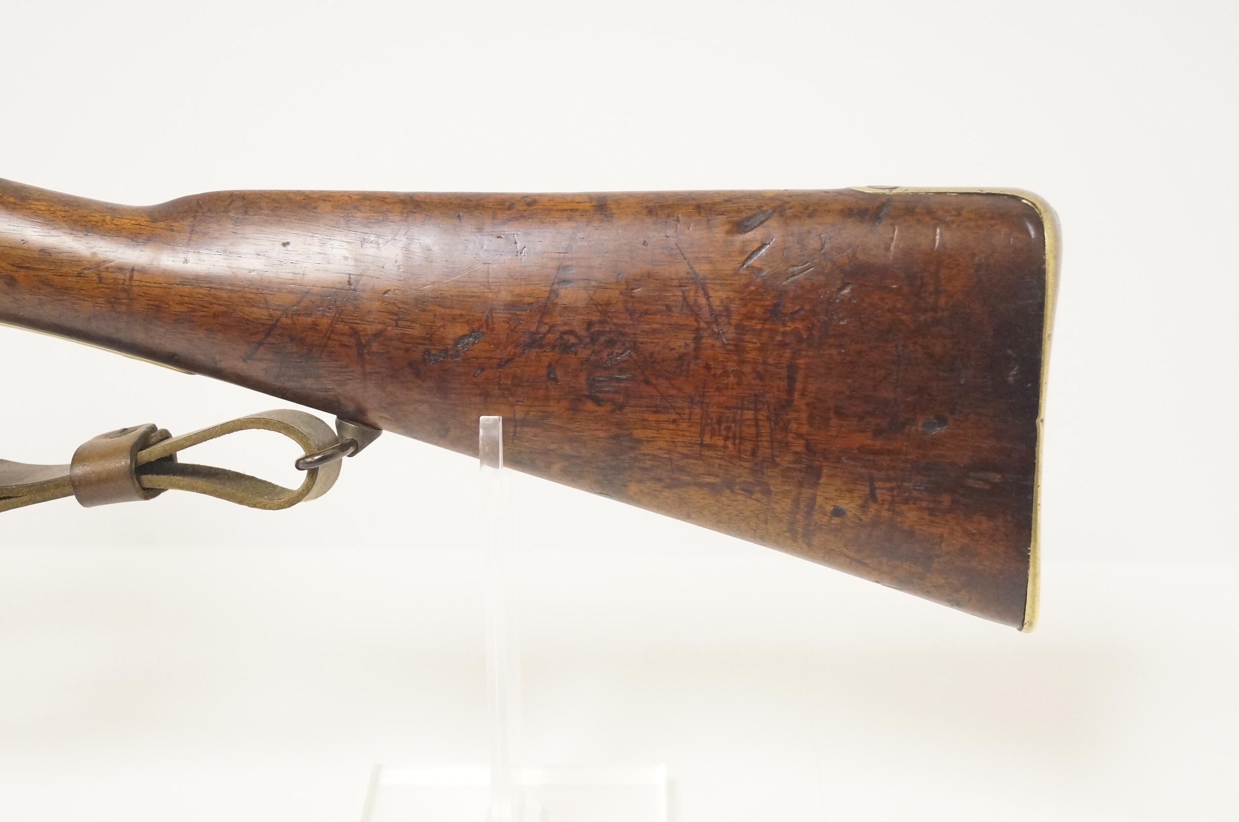 Antique Original English Pattern 1853 Enfield Two-Band Crown/VR Tower 1855 Rifle-Musket