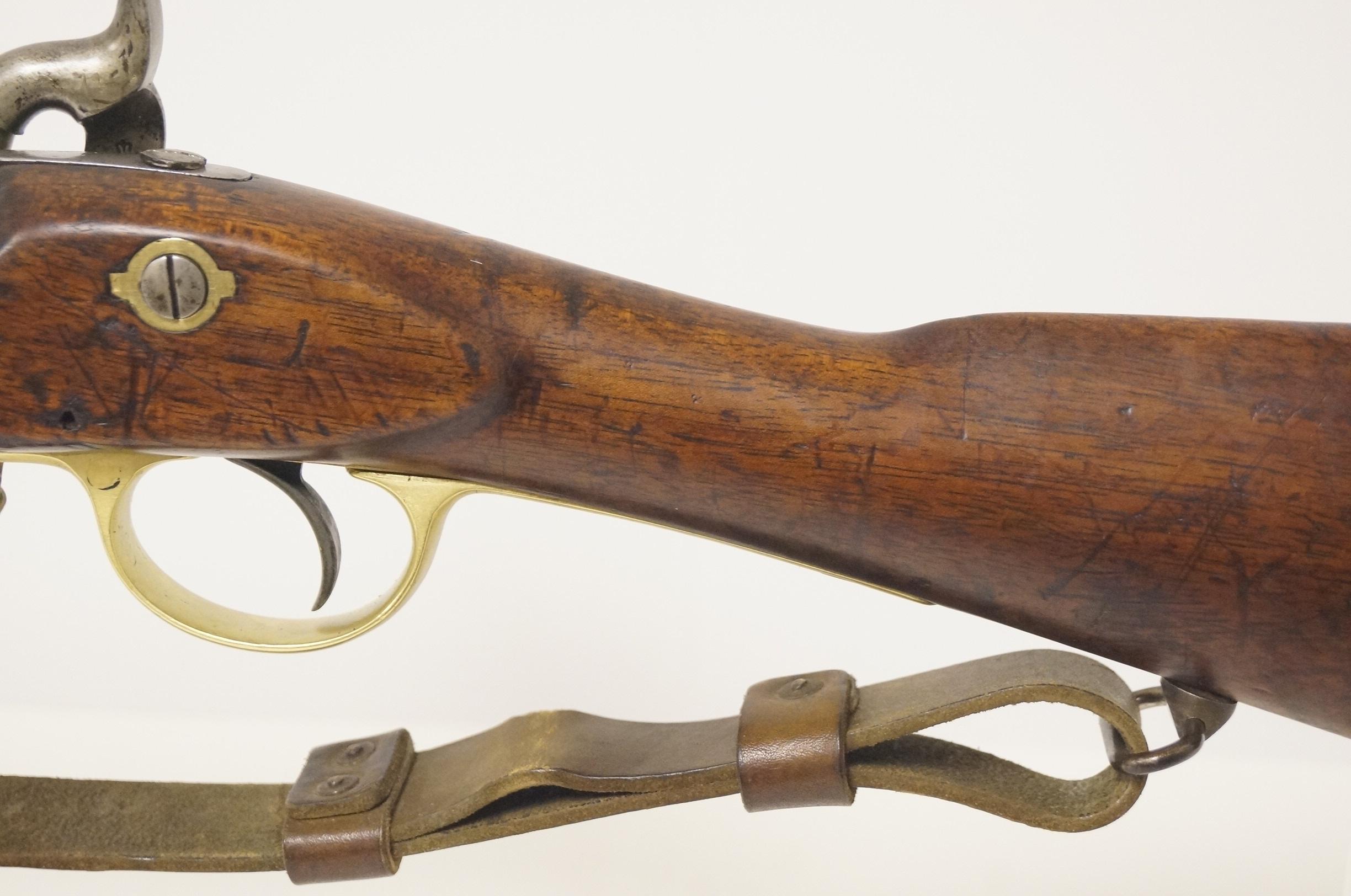 Antique Original English Pattern 1853 Enfield Two-Band Crown/VR Tower 1855 Rifle-Musket