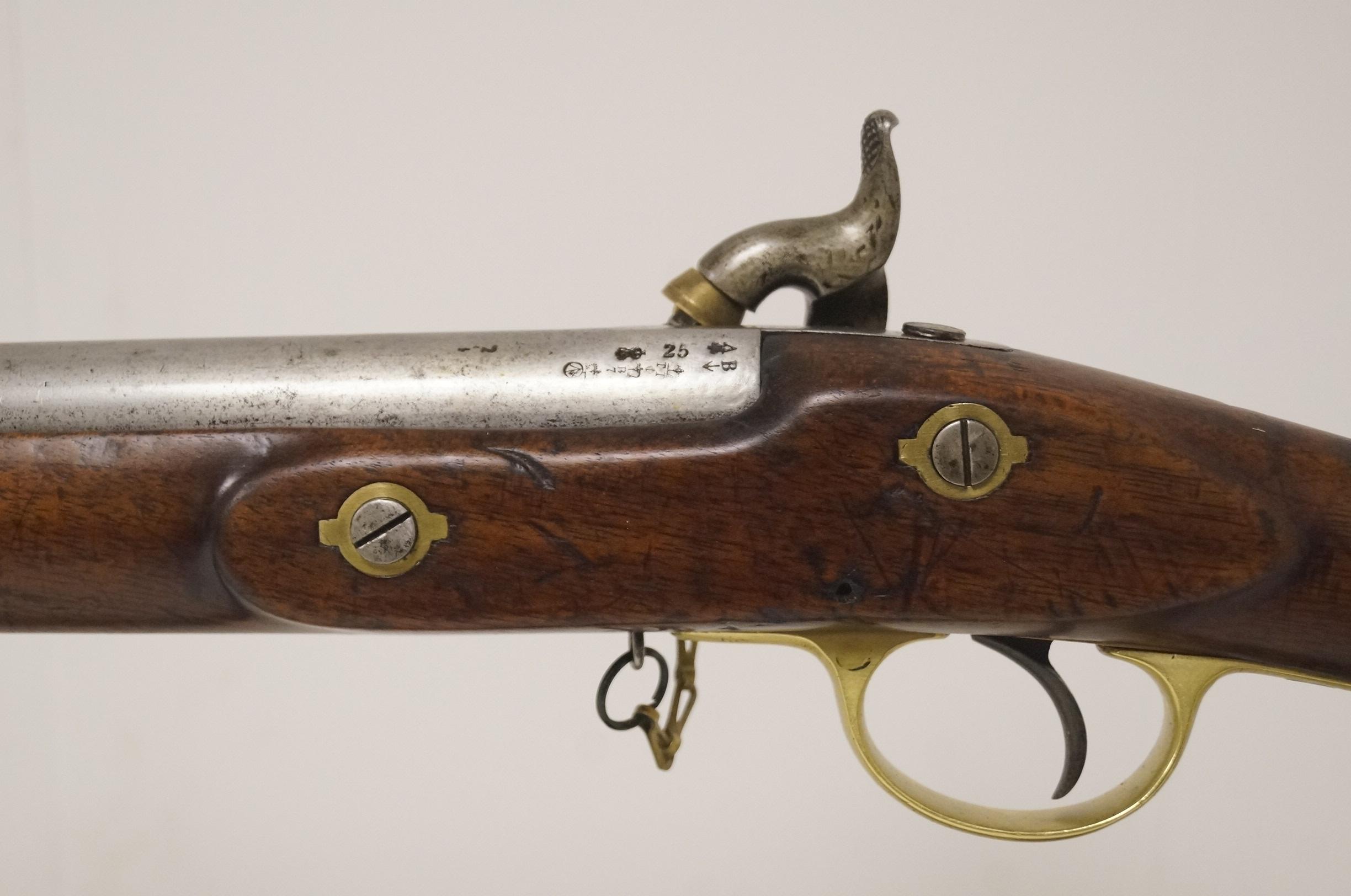 Antique Original English Pattern 1853 Enfield Two-Band Crown/VR Tower 1855 Rifle-Musket