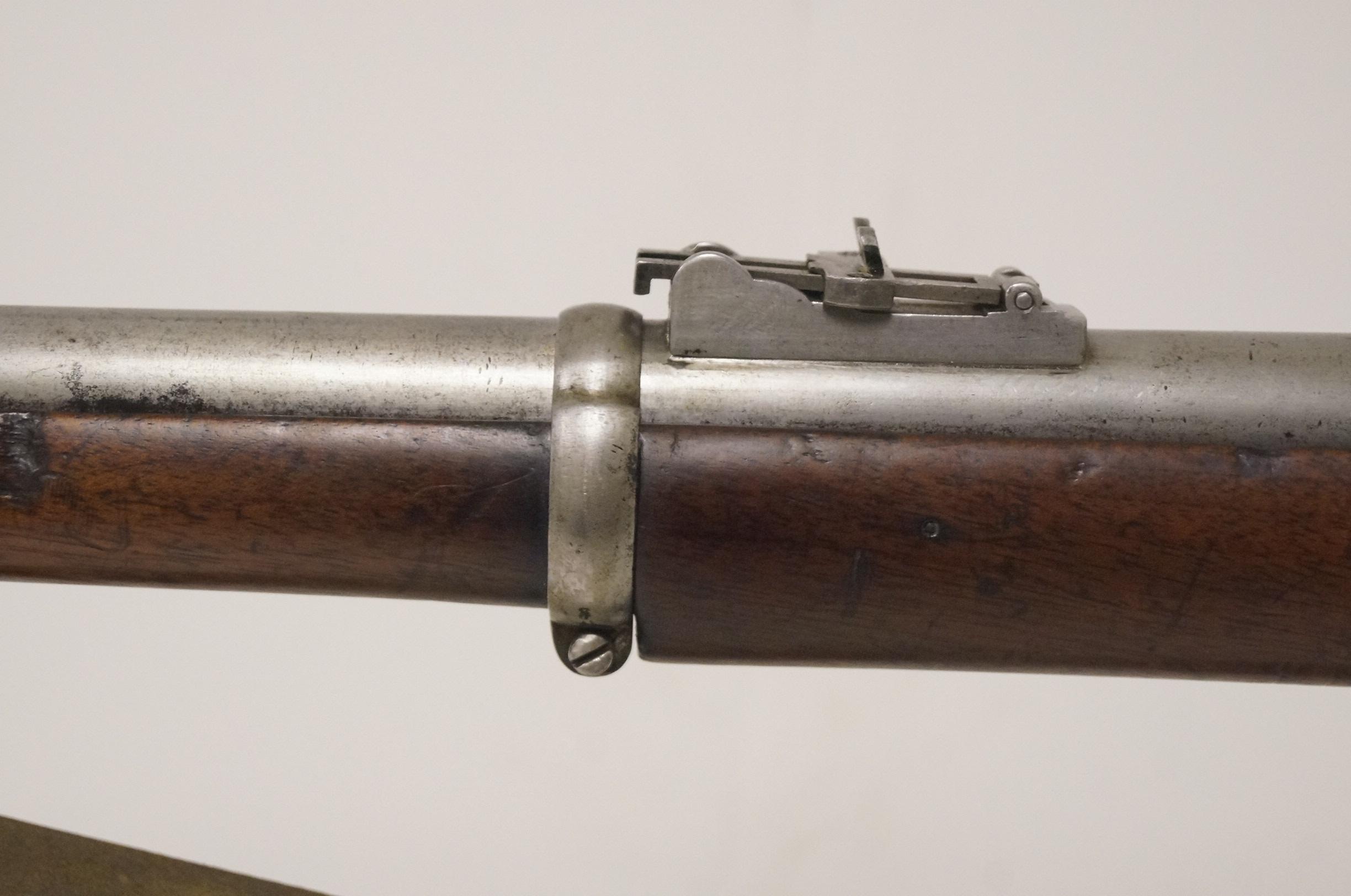 Antique Original English Pattern 1853 Enfield Two-Band Crown/VR Tower 1855 Rifle-Musket
