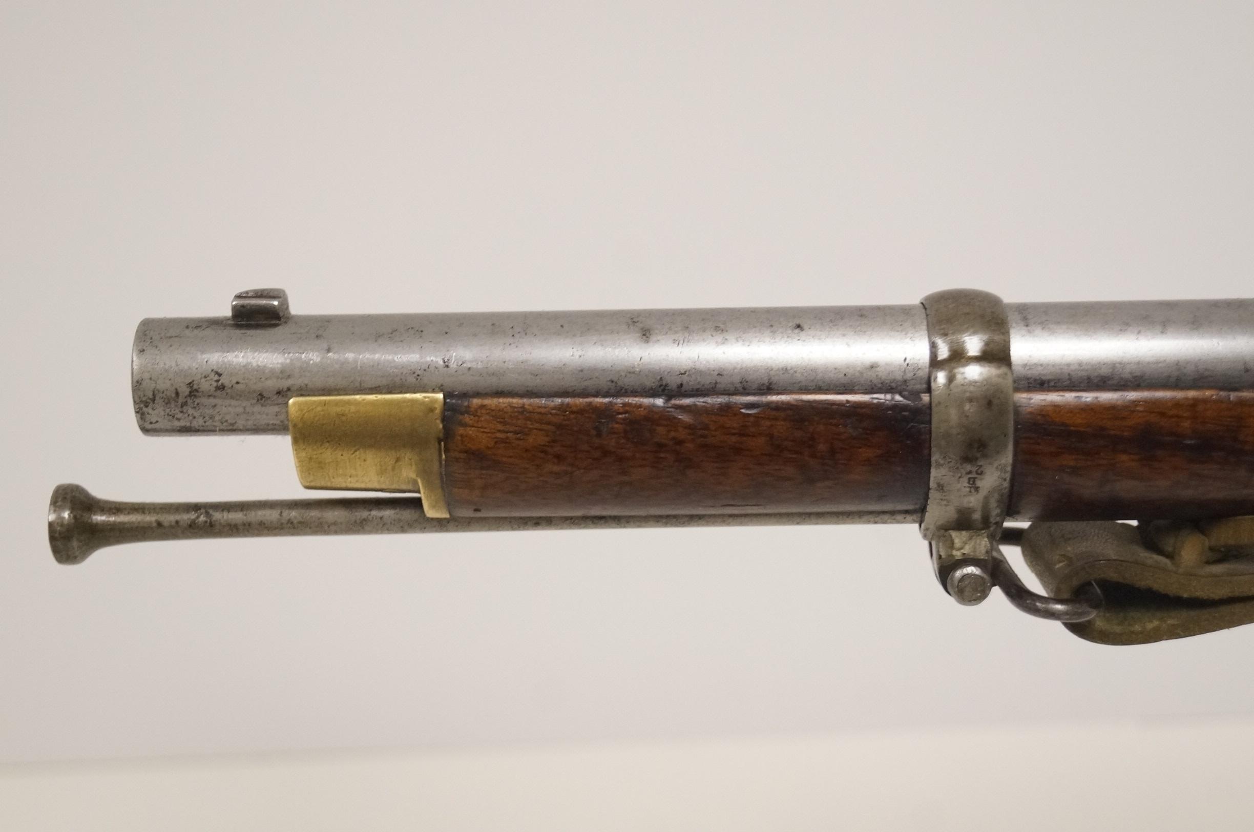 Antique Original English Pattern 1853 Enfield Two-Band Crown/VR Tower 1855 Rifle-Musket