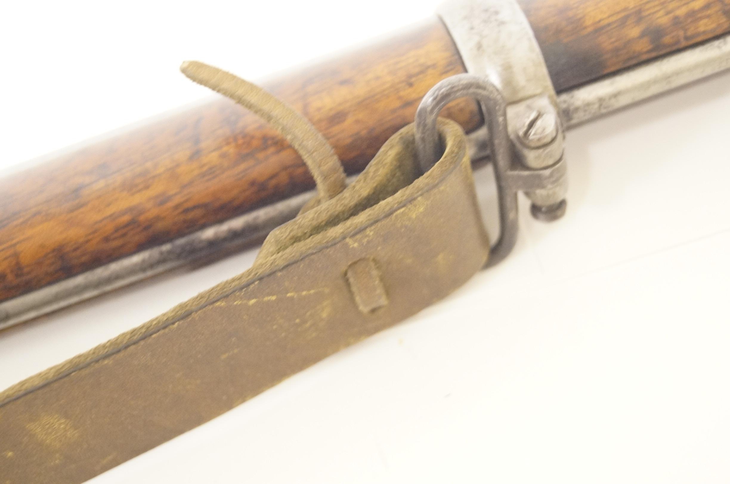 Antique Original English Pattern 1853 Enfield Two-Band Crown/VR Tower 1855 Rifle-Musket