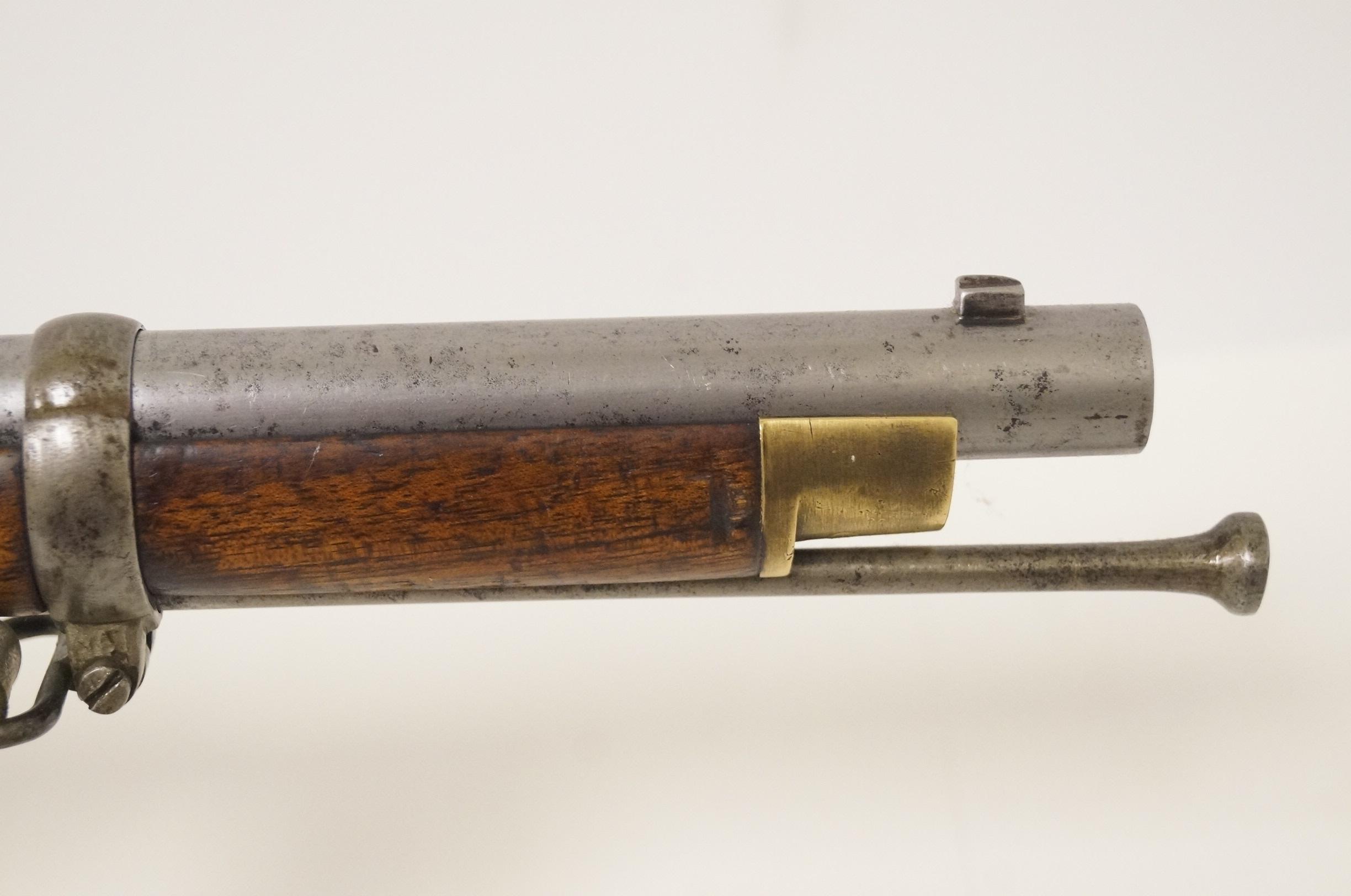 Antique Original English Pattern 1853 Enfield Two-Band Crown/VR Tower 1855 Rifle-Musket