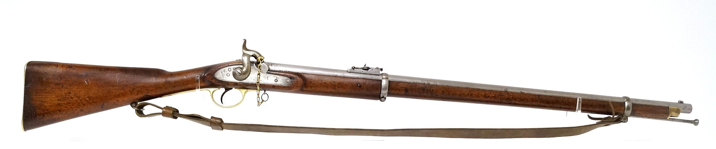 Antique Original English Pattern 1853 Enfield Two-Band Crown/VR Tower 1855 Rifle-Musket