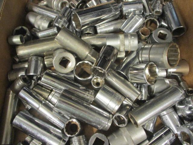 Various Size and Manufacturer Sockets-Craftsman, S&K, Pittsburgh, etc.