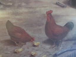 "Chickens" by Frank Morris Signed and Numbered Framed Print