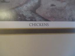 "Chickens" by Frank Morris Signed and Numbered Framed Print