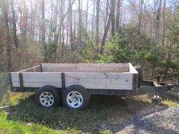 Dual Axle Wood Side Trailer