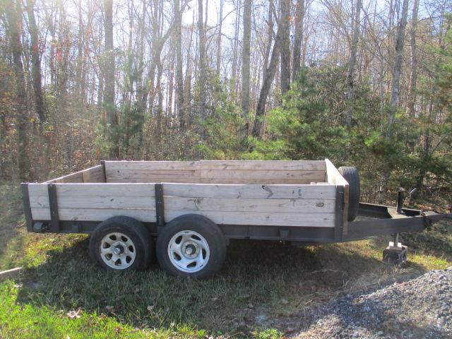 Dual Axle Wood Side Trailer
