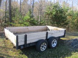 Dual Axle Wood Side Trailer