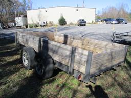 Dual Axle Wood Side Trailer