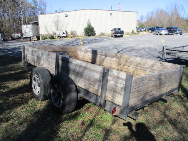 Dual Axle Wood Side Trailer