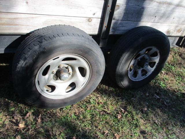 Dual Axle Wood Side Trailer