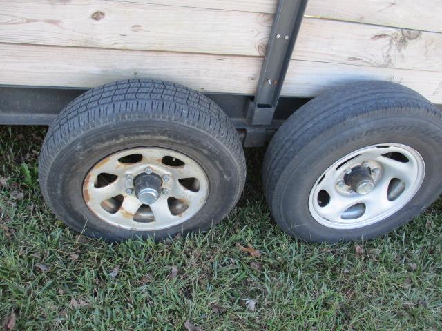 Dual Axle Wood Side Trailer