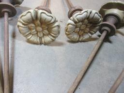 Six Metal Flower Spike Hose Guides in Bucket