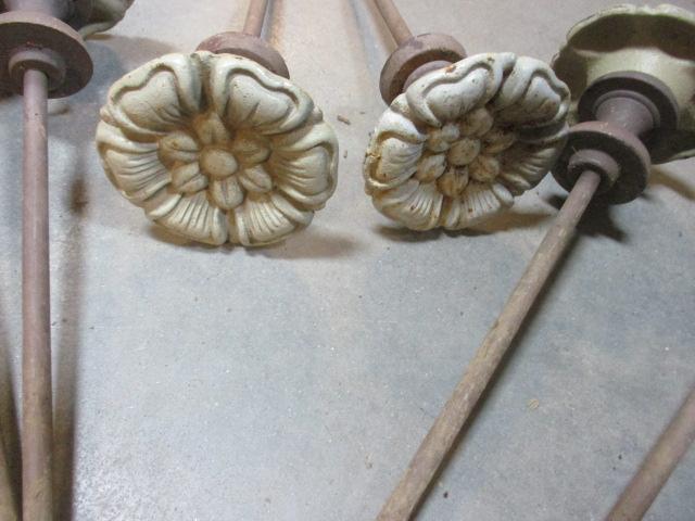 Six Metal Flower Spike Hose Guides in Bucket