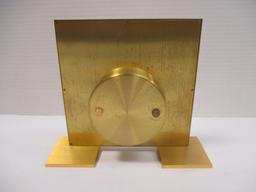 Bailey Banks & Briddle Co. Mid Century Brass Quartz Desk Clock