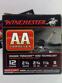 NIB 75rds. 12 GA. Winchester AA Orange Traacker Wad Tech 2-3/4" Shotgun Ammunition