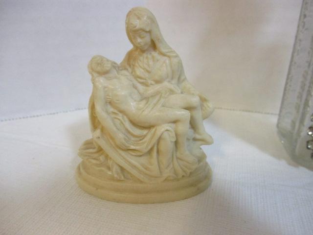 Paper Weights, Lacquered Plaques, Duck, Hand Painted Shade, etc.