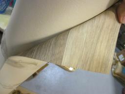 Roll of Sheet Vinyl-Reclaimed Wood Strip Flooring Pattern