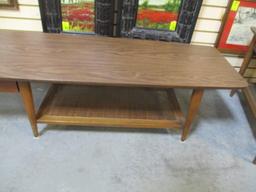 Lane Mid-Century Media Stand With 1 Drawer And Cane Undershelf