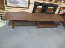 Lane Mid-Century Media Stand With 1 Drawer And Cane Undershelf