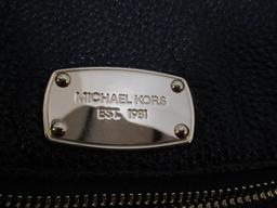 Michael Kors Leather Handbag and Nylon Covered Wallet