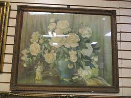 Framed Floral Still Life Print By Bessie Helstrom