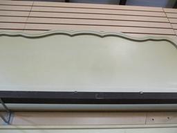 Full French Provincial Headboard & Footboard With Metal Rails