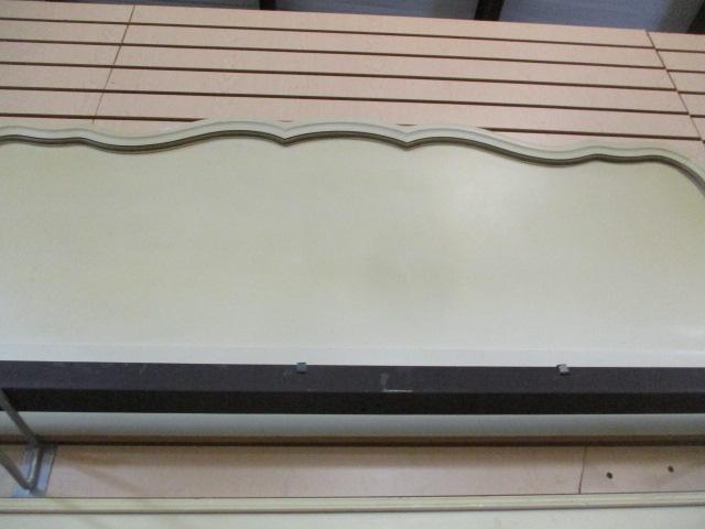 Full French Provincial Headboard & Footboard With Metal Rails