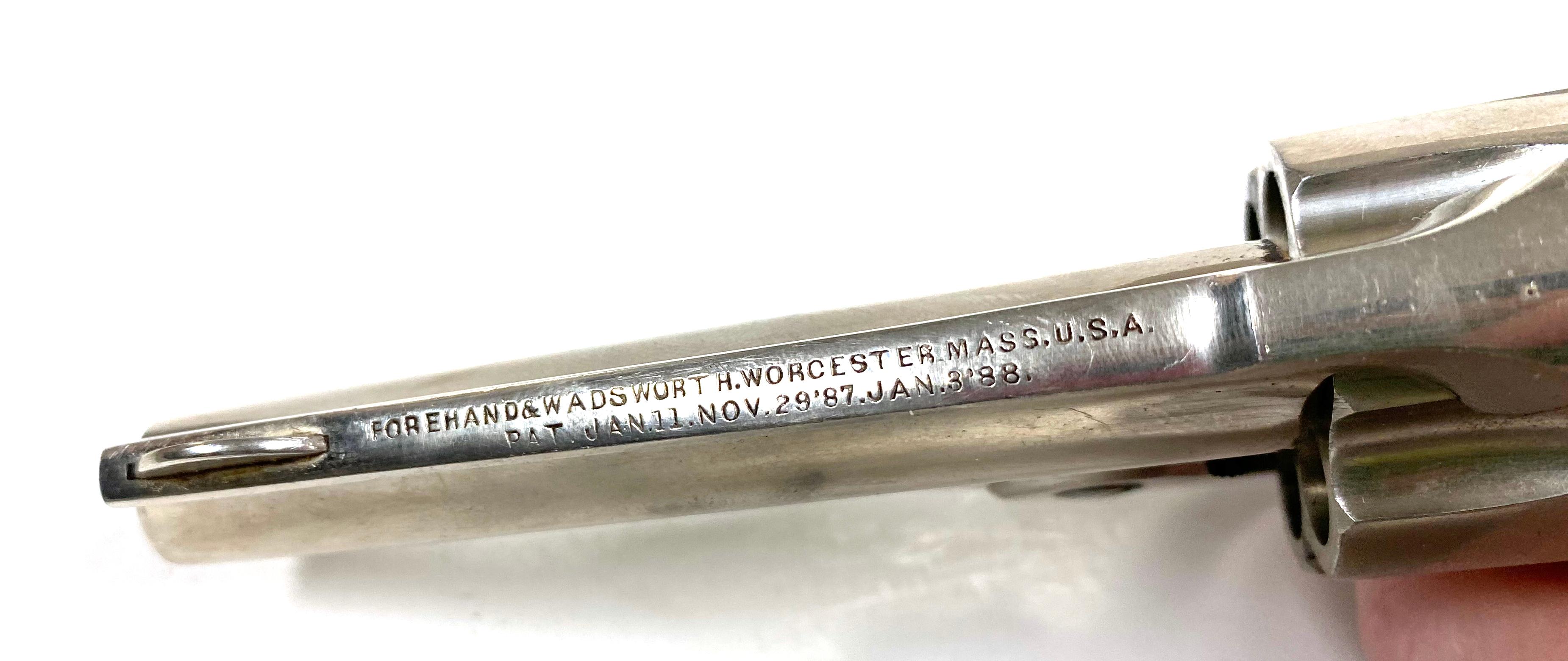 Forehand & Wadsworth Top Break Hammerless .32 S&W Revolver