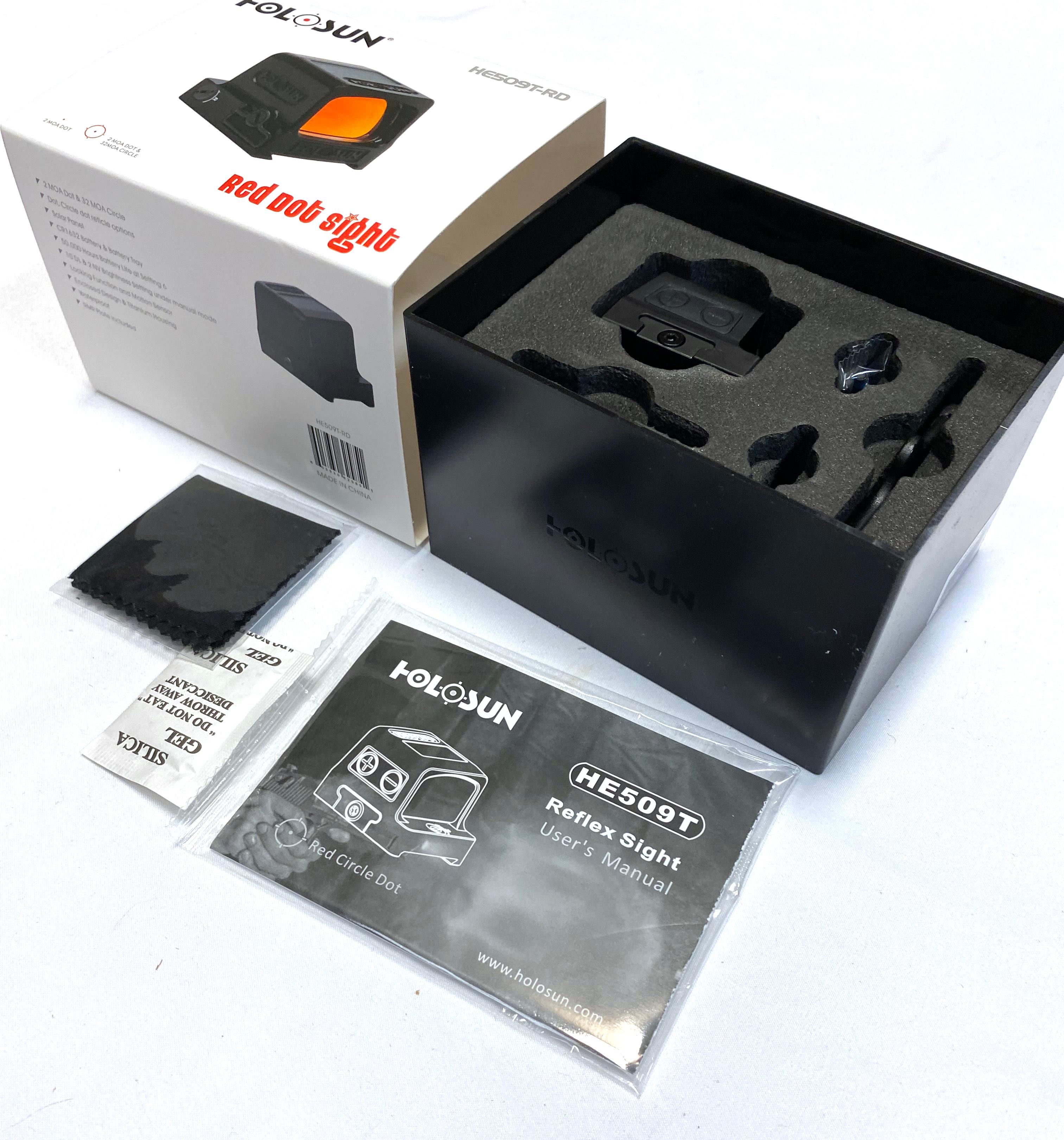 New Holosun HE509T-RD Enclosed Reflex Sight - MSRP $505.87