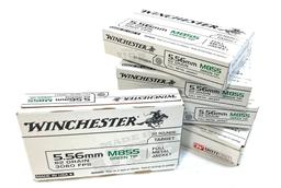 NIB 100rds. of 5.56MM - Winchester M855 Green Tip 62gr. FMJ Brass Ammunition