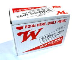 NIB 500rds. of 5.56mm M193 Winchester 55gr. FMJ Ammunition