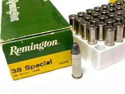 NIB 100rds. of .38 Special Remington 158gr. Lead Bullet Ammunition
