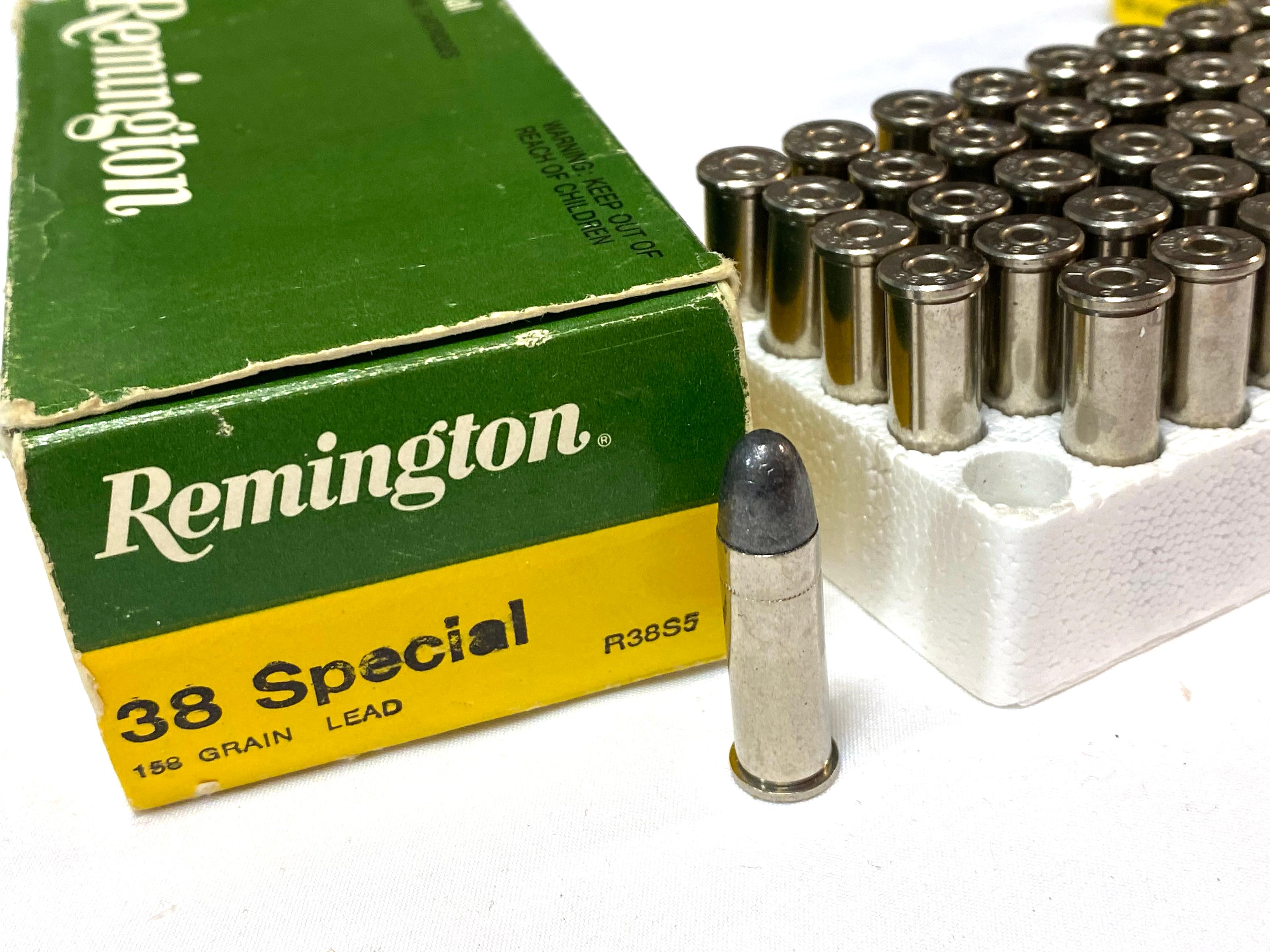 NIB 100rds. of .38 Special Remington 158gr. Lead Bullet Ammunition