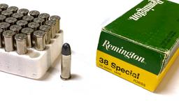 NIB 100rds. of .38 Special Remington 158gr. Lead Bullet Ammunition