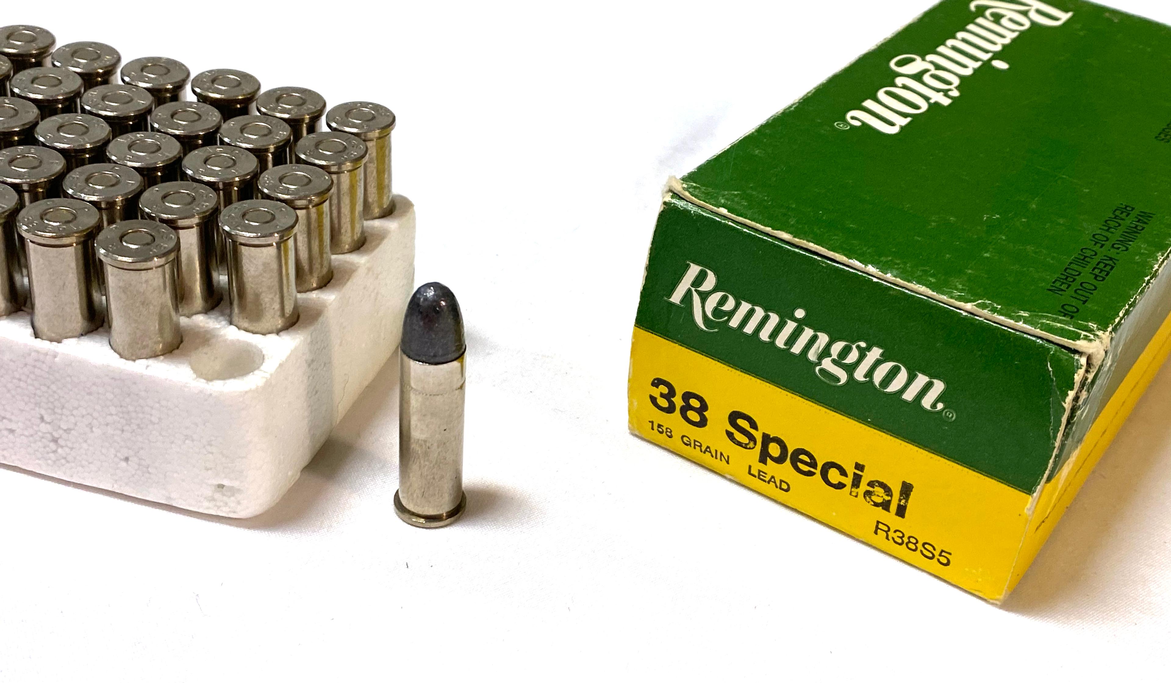 NIB 100rds. of .38 Special Remington 158gr. Lead Bullet Ammunition