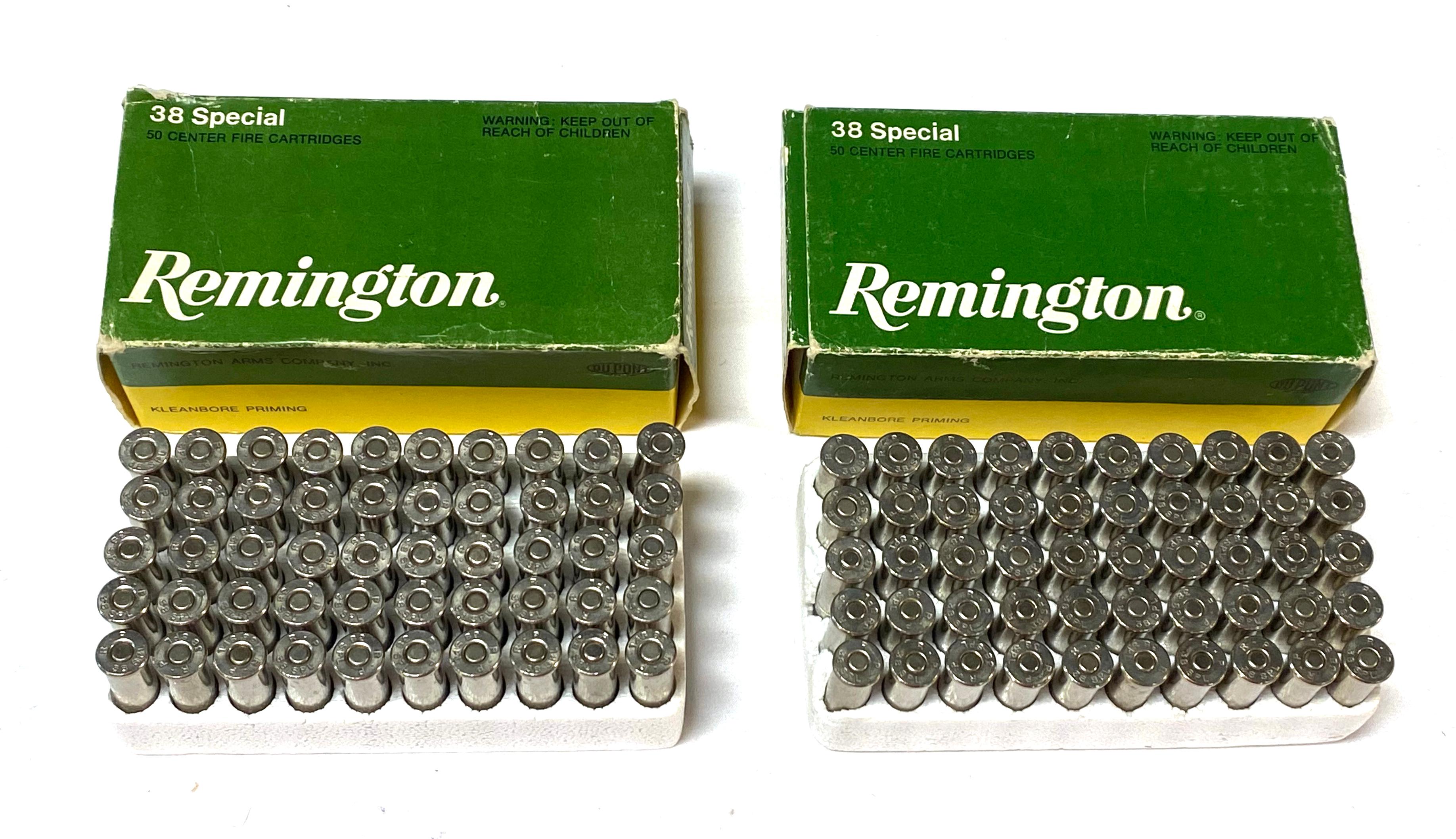 NIB 100rds. of .38 Special Remington 158gr. Lead Bullet Ammunition