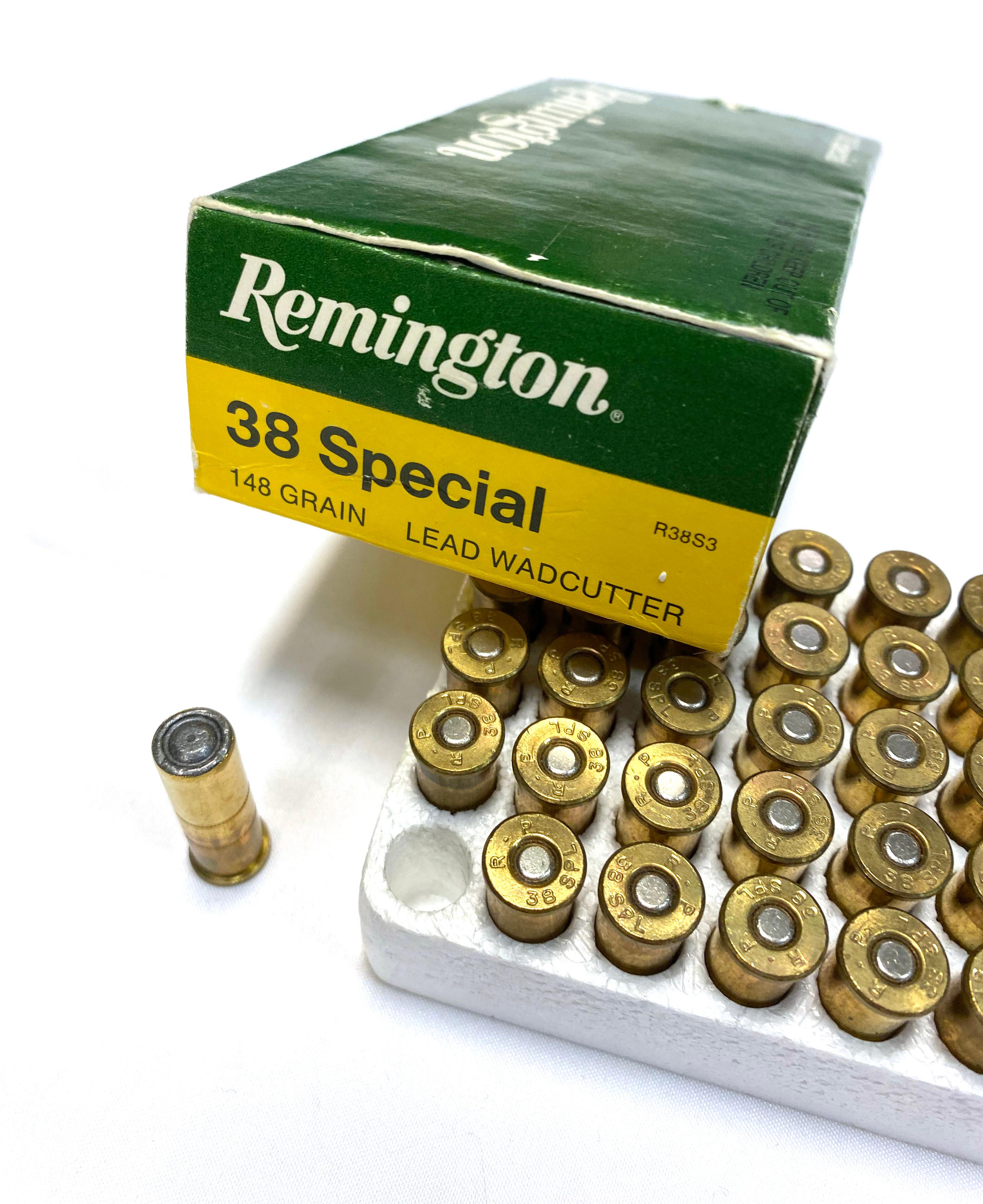 NIB 50rds. of .38 SPECIAL - Remington 148gr. Lead Wadcutter Ammunition