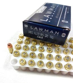NIB 50rds. of .380 AUTO - Speer 95gr. TMJ Brass Ammunition
