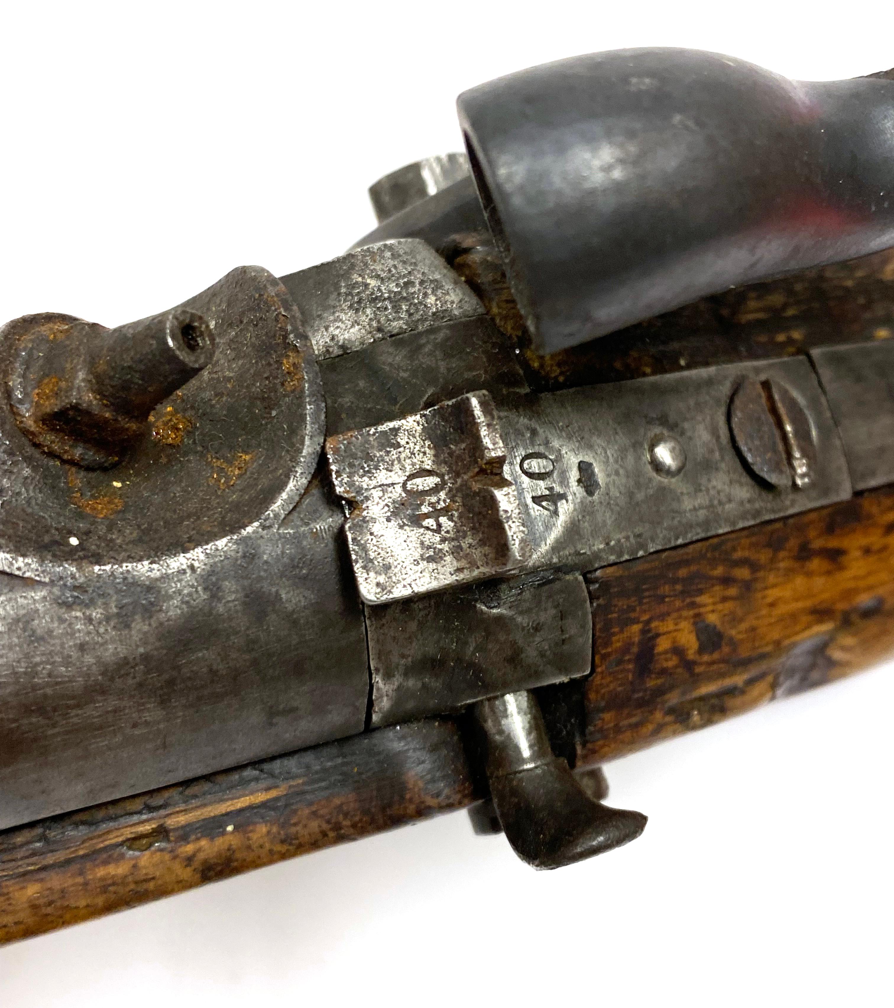 Rare German Cavalry Percussion Pistol-Carbine Slotted for Shoulder Stock
