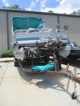 1994 Sun Tracker Bass Buggy 18 Pontoon, Trailer, 50Hp Mercury
